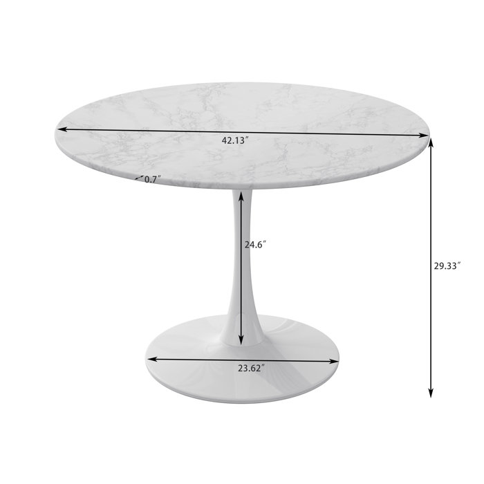Ivy Bronx Caral Pedestal Dining Table Wayfair